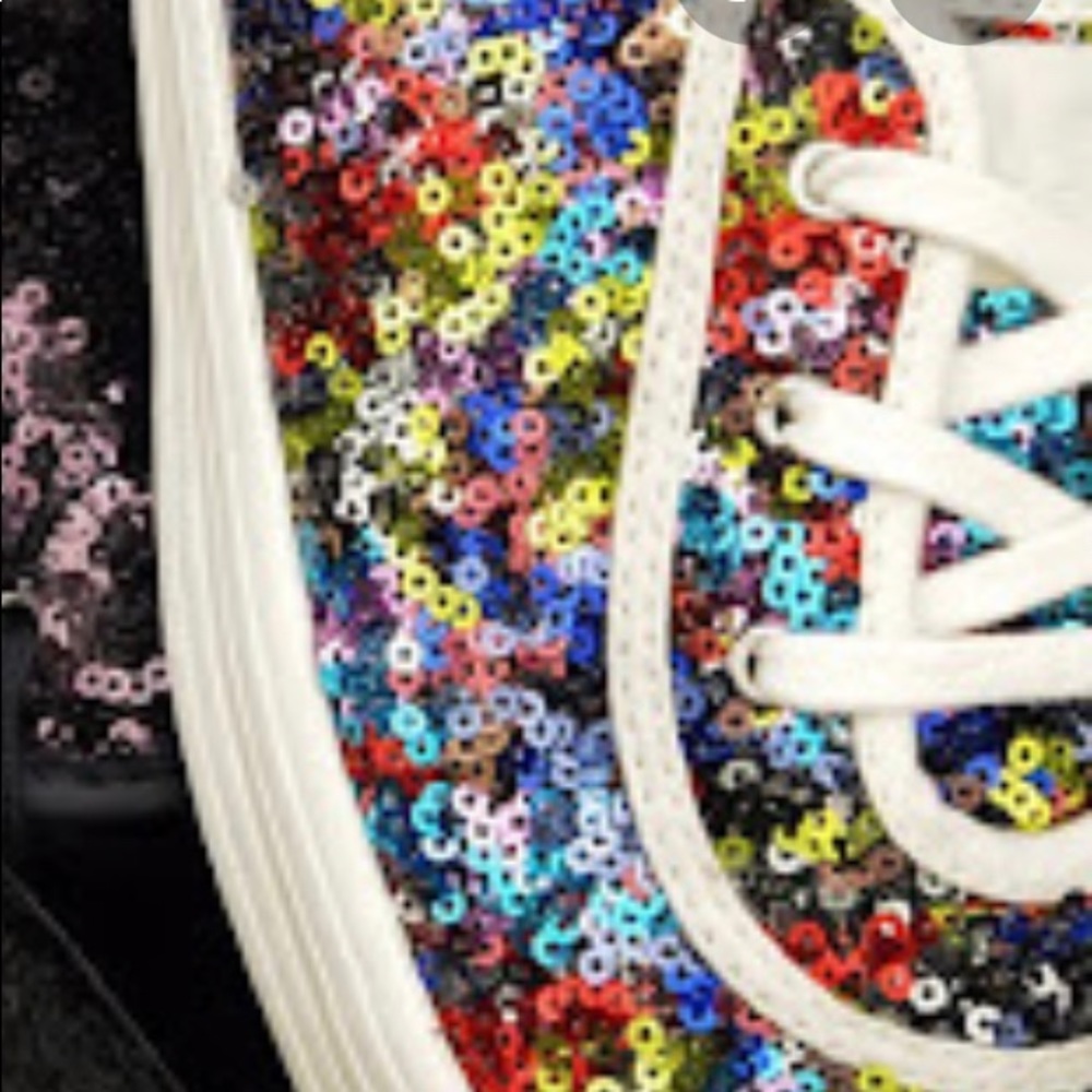 Retro special edition sequinned CONVERSE shoes